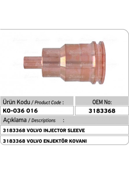 3183368 Volvo Injector Sleeve